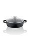 Cast Iron 9 Piece Cookware Set with Glass Lid Black - 2
