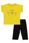Palmiye Embroidered Set for 2-5 Years - Yellow - 2