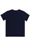 Shark Embroidered T-Shirt for 2-5 Years Old - Navy Blue - 2