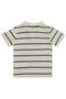 Polo Collar Striped T-Shirt for 2-5 Years Old - Khaki - 2