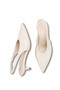 Luna Amara Women's Pointed Toe Open Back Thin Heeled Shoes 0012260 Skin Rustic - 5