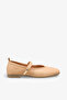 Meise Women's Genuine Leather Ballerinas - Nude