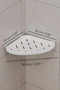 3Pcs Adhesive Bathroom Organizer Shower Shelf - Shampoo Holder Soap Dish Bathroom Nook Corner Shelf White - 5