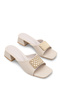 Vesper Mina Women's Heeled Slippers 0012204 Beige Rustic