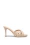 Mira Sola Women's Thin Heeled Slippers 0012720 Skin Color - 4