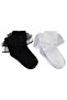 Double Layer Lace 2-Piece Socks for Girls Aged 3-11