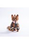 Khaki Chicago Ethnic Weave Small Breed Dog Fluffy Coat - 4