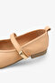 Meise Women's Genuine Leather Ballerinas - Nude - 5