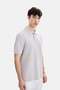 Light Gray Regular Fit Knitted Polo Neck T-Shirt
