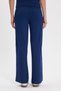 Women's Relax Fit Loose Cut Elastic Waist Striped Wide Leg Lycra Navy Blue Sweatpants - 8