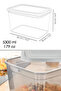 1 Deep Food Storage Container with Label - Large Size Flour Pulses Container Food Box Anthracite 5300 ml - 7