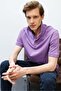 Men's Polo Collar T-shirt Lilac - 2