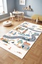 Play Mat Machine Washable Non-Slip Base Stain-Resistant Children's Room Carpet
