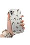iPhone X/Xs Compatible High-Quality Brown Bow and Dot Printed Case - 2