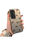 Samsung Galaxy S24 Plus Compatible High-Quality Brown Bow and Dot Printed Case - 2