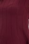 Women's Standard Fit Regular Cut Sleeveless Crew Neck Burgundy Knitwear Dress - 6