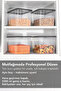 1 Deep Food Storage Container with Label - Pulses Flour Container Large Size Food Box 5300 ml Transparent - 3