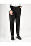 Slim Fit Bel Detailed Trousers Black T20036-01 - 3