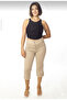 Women's Plus Size Canvas Capri