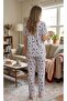 Women's Short Sleeve Buttoned Milan Pajama Set - 2