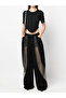 Patchwork See-Through Hollow Mesh Decor Straight Jeans - 2
