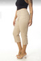 Women's Plus Size Canvas Capri - 6