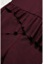 Ruffled Short Sleeve Pool Swimsuit 2611-09 Claret Red - 3