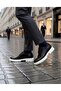 Ba0237 Lace-Up Classic High Sole Black and White Casual Men's Shoes - 4