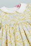 Printed Fit & Flare Dress with Peter Pan Collar and Puff Sleeves - 4