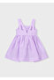 Linen Dress for Ages 4-10 - Purple - 4