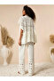Cotton Openwork Knitwear Kimono Pants Set Women's Summer Beach Combination - 2