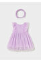Hairband+Dress Set for Ages 1-4 - Purple - 2