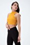 Women's Camisole Crop Singlet Yellow - 3