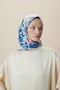 وشاح حرير لارين تيفيل أزرق 90 × 90 - 2