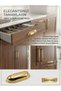 5Pcs Bag of Mussel Dish Handles 96 mm Gold Yellow Cabinet Drawer Wardrobe Furniture Handle - 2