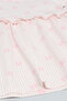 Printed Fit & Flare Dress with Crew Neck and Puff Sleeves - 4