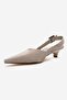 Dioris Beige Suede Genuine Leather Women's Low Heel Shoes - 6