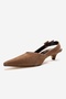 Dioris Earth Suede Genuine Leather Women's Low Heel Shoes - 6