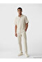 Ecru Regular Fit Striped Linen Look Men's Shirt - 2