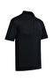 Men's Polo Collar Buttoned Pocket Short Sleeve Navy Blue T-Shirt Classic Fit - 5305 Bat - 3