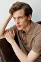 Men's Polo Neck T-Shirt Tan - 2