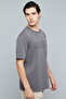 Embossed Print T-Shirt with Crew Neck and Short Sleeves - 5