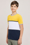 Color Block Polo T-Shirt With Short Sleeves - 2