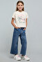 Printed T-Shirt with Crew Neck and Short Sleeves - 2