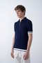 Knitwear Polo Collar T-Shirt - Premium Ribbed Detail - 2