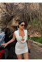 White Degaje Dress with Breast Accessories