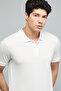 Textured Polo T-Shirt with Short Sleeves - 3