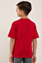 Textured T-Shirt with Henley Neck and Short Sleeves - 5