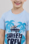 Printed T-Shirt with Crew Neck and Short Sleeves - 5