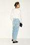 Flared Regular Waist Ankle Jeans - 5